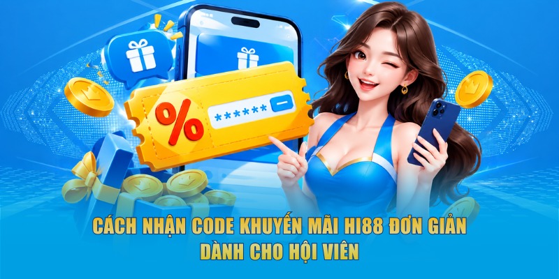 Cách nhận code khuyến mãi Hi88 đơn giản dành cho hội viên